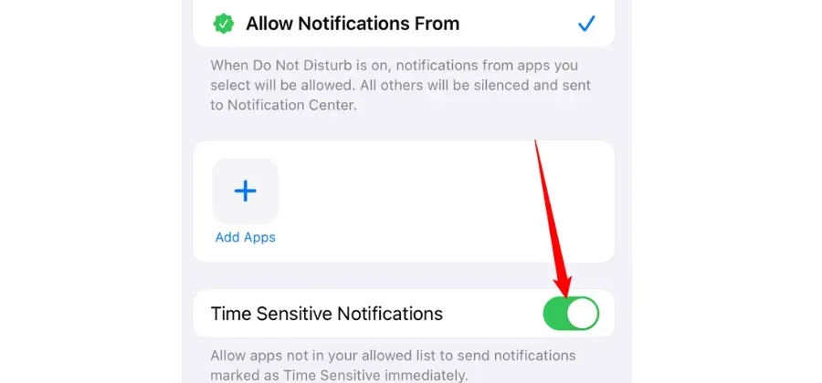 time sensitive notifications

